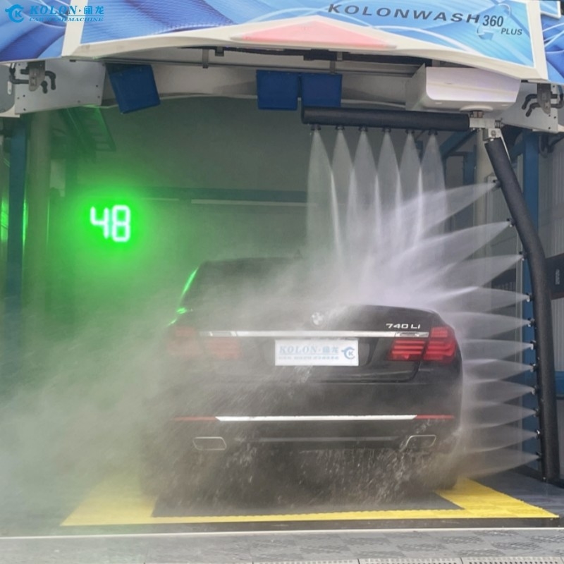 Automatyczna bez dotyku maszyna do mycia samochodów Sprzęt KL-360 PLUS 22kw pompa wodna 22kw wentylator