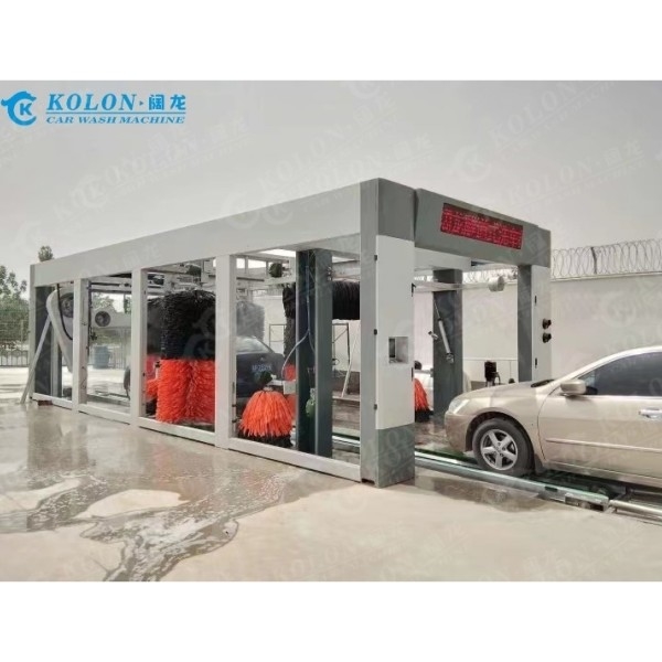 Aktualizowana wersja Tunel Continuous Type Long Full Automatic Car Washing Machine Na stacje benzynowe Czyszczenie więcej pojazdów