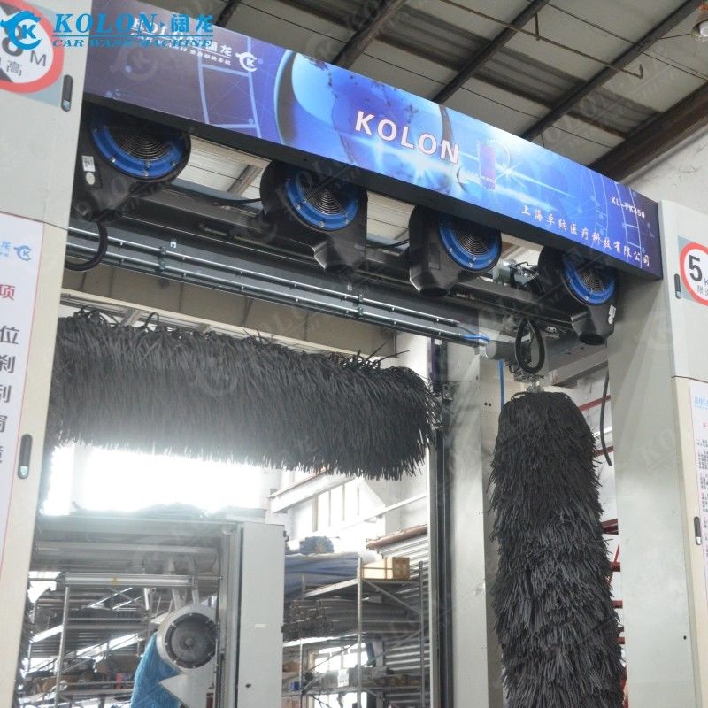 Kolon Roll Over Bus Wash Machine z miękkimi szczotkami i wysokim ciśnieniem system wody do gruntownego czyszczenia dużych pojazdów 5 szczotki